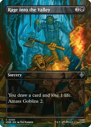 Rage into the Valley (Borderless) (200) [The Hobbit] foil-1