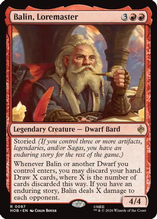Balin, Tremaster (87) [The Hobbit] foil