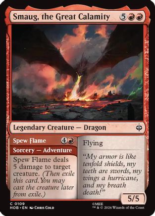 Smaug, the Great Calamity (109) [The Hobbit] foil