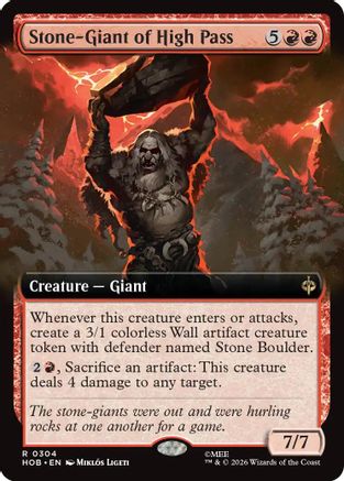Stone-Giant of High Pass (Extended Art) (304) [The Hobbit] foil-1