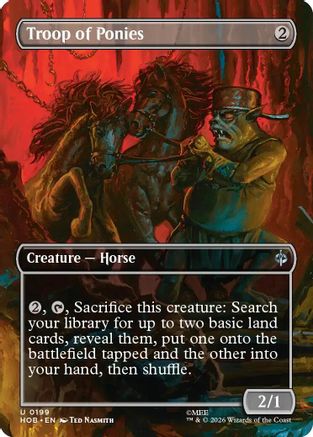 Troop of Ponies (Borderless) (199) [The Hobbit] foil-1