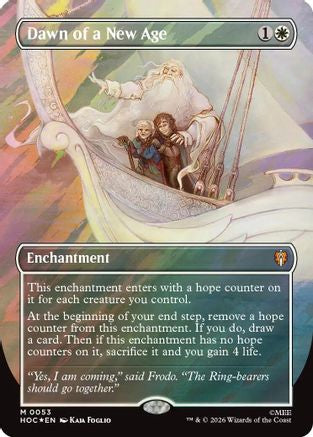 Dawn of a New Age (Borderless) (Surge Foil) (53) [The Hobbit: Eternal-Legal] foil