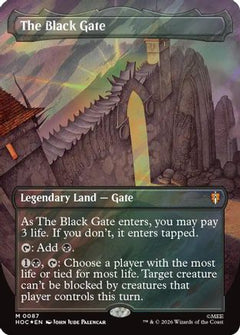 The Black Gate (Borderless) (Surge Foil) (87) [The Hobbit: Eternal-Legal] foil-1