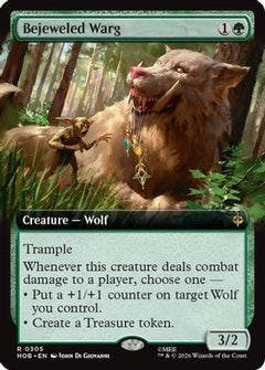 Bejeweled Warg (Extended Art) (305) [The Hobbit] foil-1