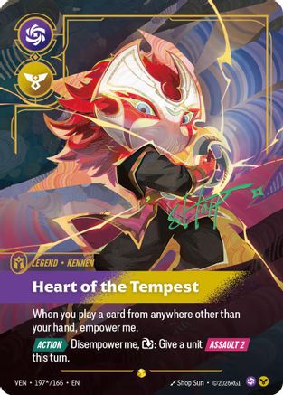 Kennen - Heart of the Tempest (Signature) (197*/166) [Vendetta] Foil-1