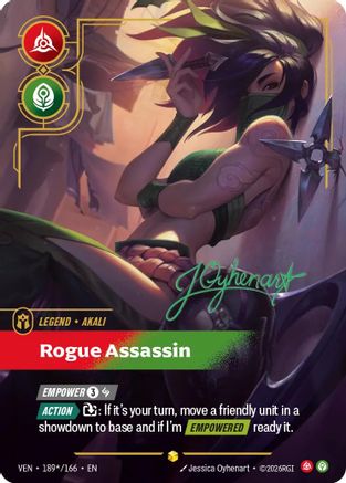 Akali - Rogue Assassin (Signature) (189*/166) [Vendetta] Foil-1