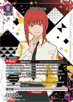 Makima (024) (SR*) (Box Topper Silver Foil) (UE22BT/CSM-1-024) [UE22BT: CHAINSAW MAN] Foil-1
