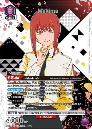 Makima (024) (SR*) (Box Topper Silver Foil) (UE22BT/CSM-1-024) [UE22BT: CHAINSAW MAN] Foil-1