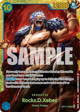 Rocks.D.Xebec (118) (OP17-118) [The World's Strongest Warriors] Foil