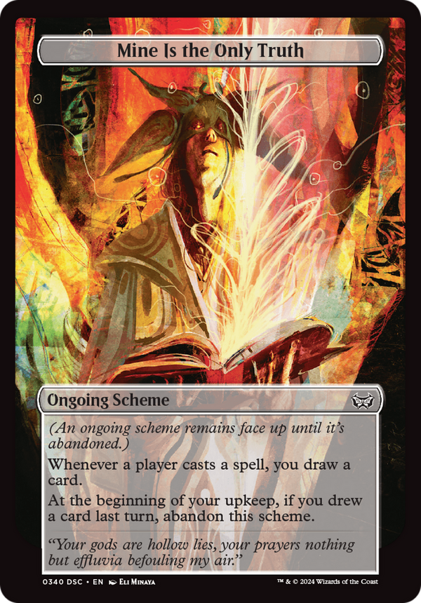 Mine Is The Only Truth (Full Art) (340) [Duskmourn: House of Horror Commander] - Deck Out Gaming