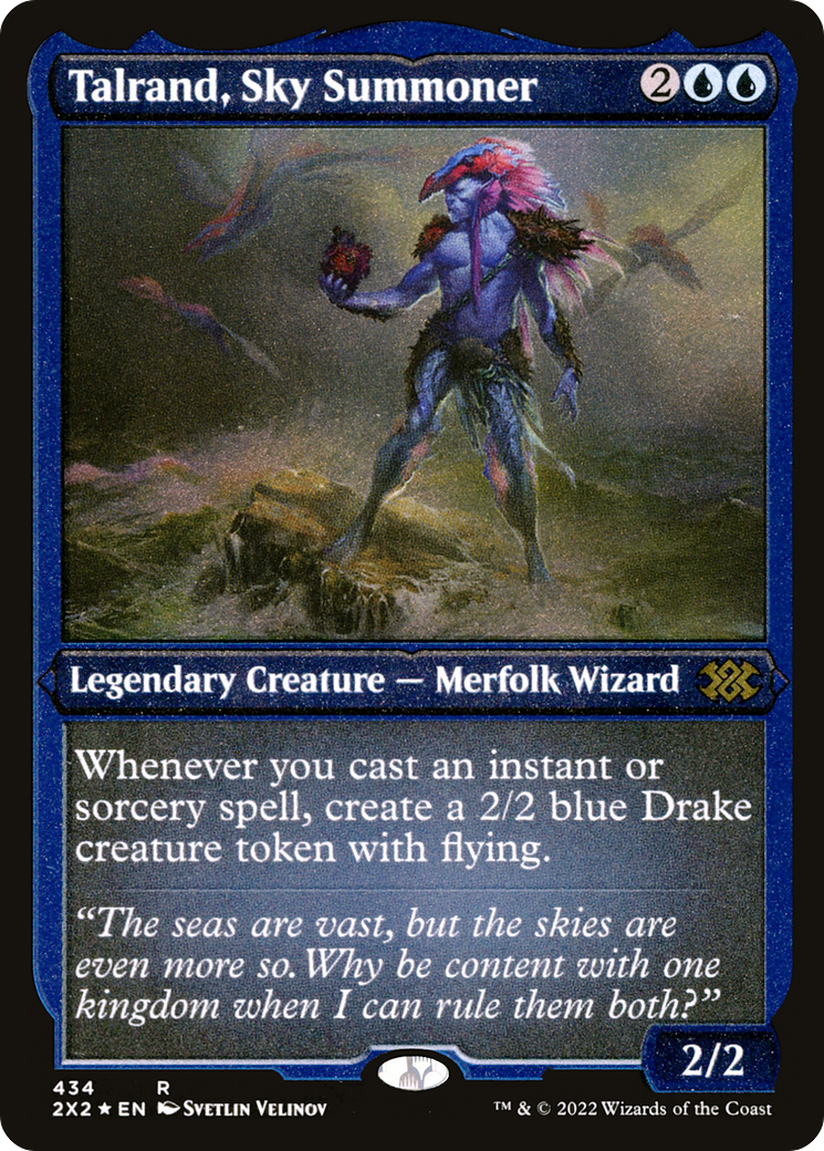 Talrand, Sky Summoner (Foil Etched) (434) [Double Masters 2022] foil - Deck Out Gaming