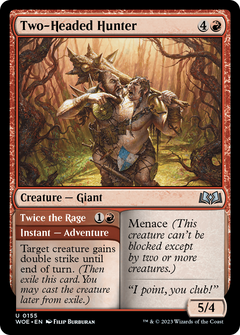 Two-Headed Hunter (155) [Wilds of Eldraine] foil - Deck Out Gaming
