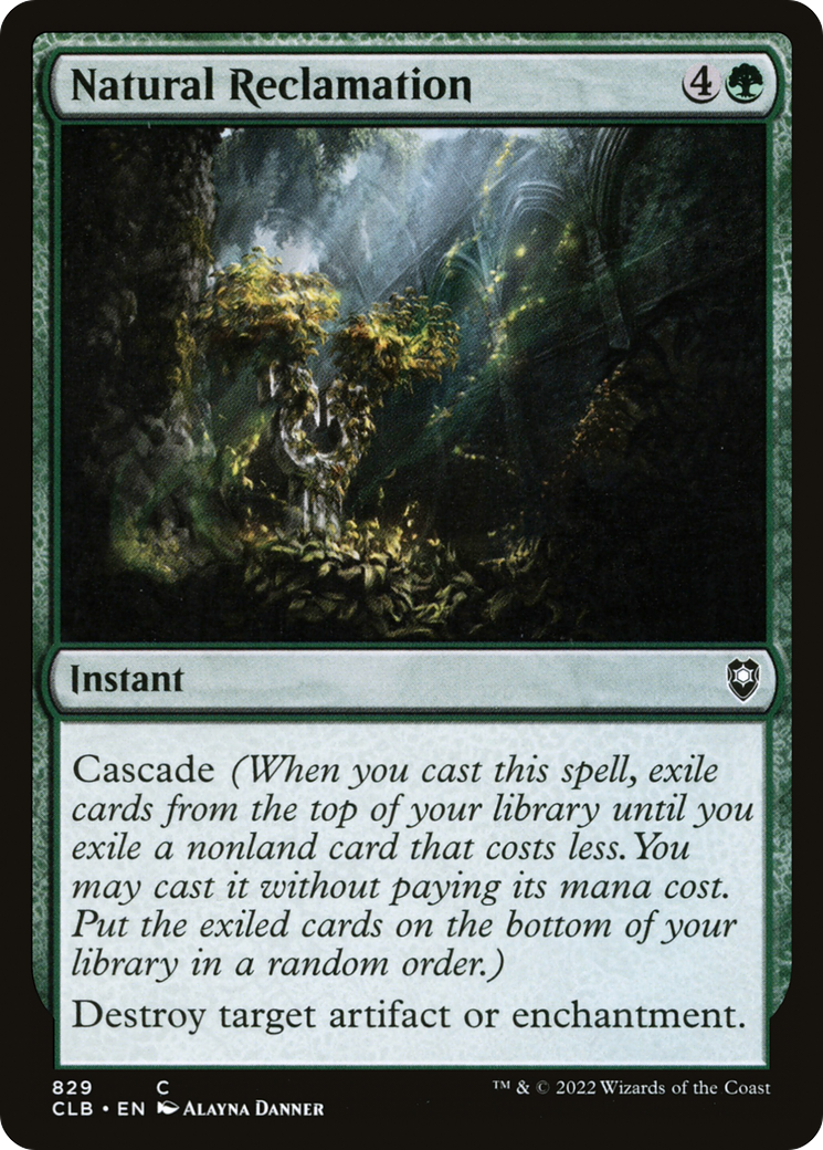 Natural Reclamation (829) [Commander Legends: Battle for Baldur's Gate] - Deck Out Gaming