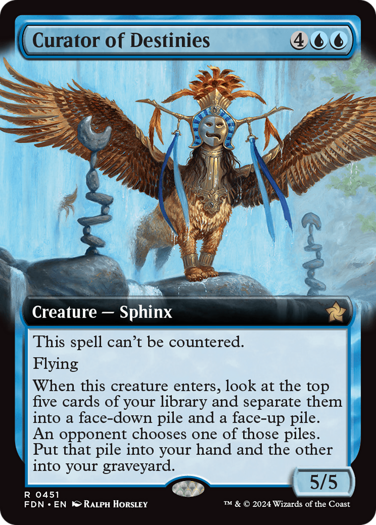 Curator of Destinies (Extended Art) (451) [Foundations] foil - Deck Out Gaming