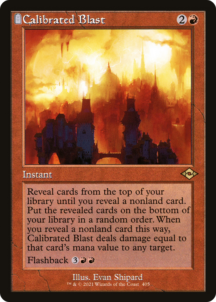 Calibrated Blast (Retro Frame) (405) [Modern Horizons 2] - Deck Out Gaming