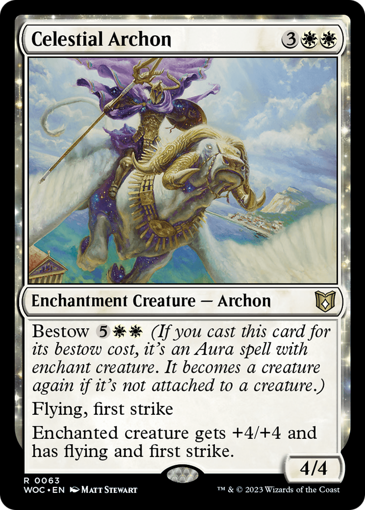 Celestial Archon (63) [Wilds of Eldraine Commander] - Deck Out Gaming