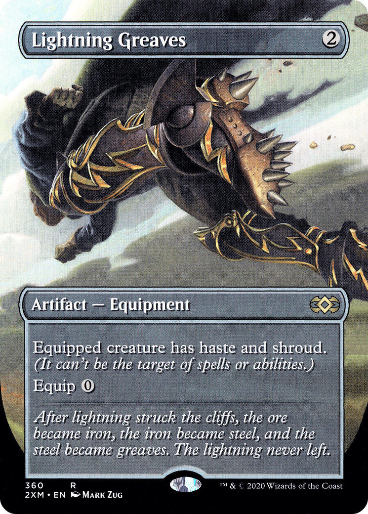 Lightning Greaves (Borderless) (360) [Double Masters] - Deck Out Gaming