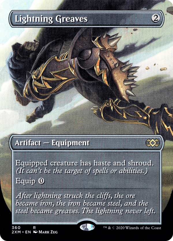Lightning Greaves (Borderless) (360) [Double Masters] - Deck Out Gaming