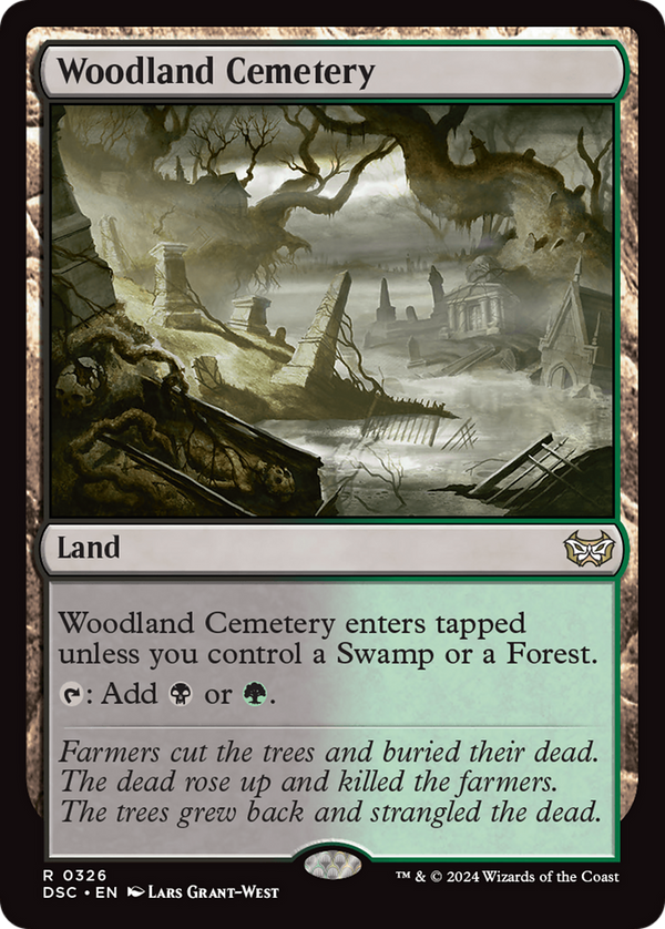 Woodland Cemetery (326) [Duskmourn: House of Horror Commander] - Deck Out Gaming