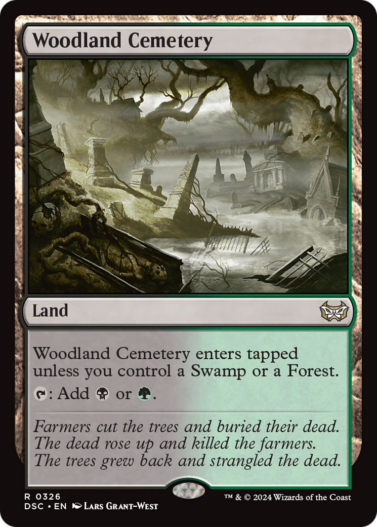 Woodland Cemetery (326) [Duskmourn: House of Horror Commander] - Deck Out Gaming