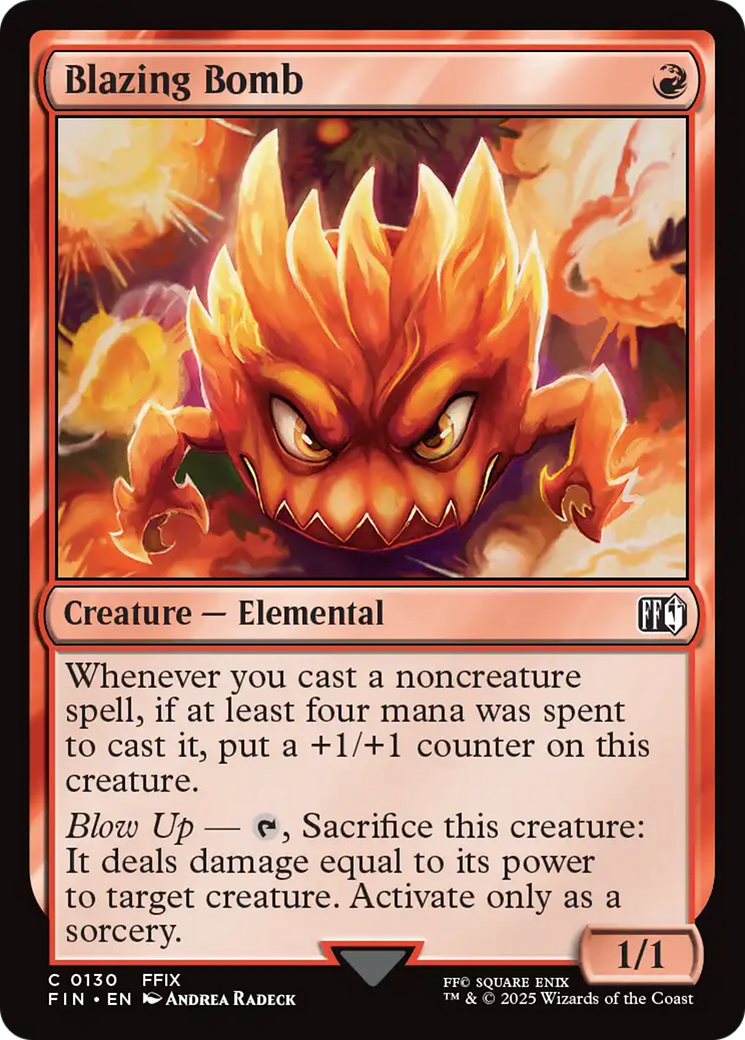 Blazing Bomb (130) [FINAL FANTASY] foil - Deck Out Gaming