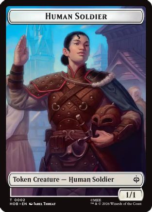 Human Soldier // Dwarf Double-Sided Token (2) [The Hobbit]-1