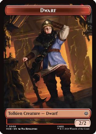 Dwarf // Enduring Story Double-Sided Token (6) [The Hobbit]