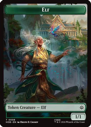 Elf // Dwarf Double-Sided Token (8) [The Hobbit] foil