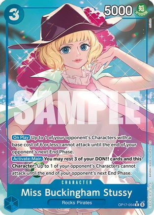 Miss Buckingham Stussy (Alternate Art) (OP17-054) [The World's Strongest Warriors] Foil-1