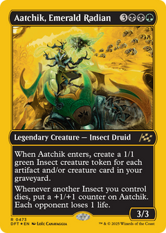Aatchik, Emerald Radian (First-Place Foil) (473) [Aetherdrift] foil - Deck Out Gaming