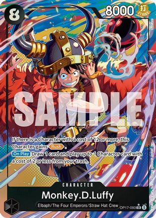 Monkey.D.Luffy (093) (Alternate Art) (OP17-093) [The World's Strongest Warriors] Foil-1