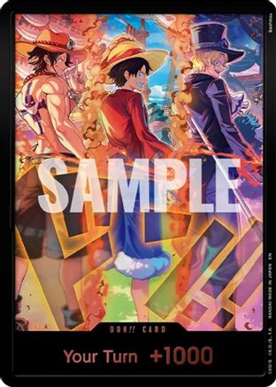 DON!! Card (English Version 3rd Anniversary Set) (Ace, Luffy, Sabo) [One Piece Promotion Cards] Foil-1