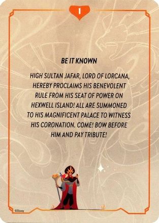 Reign of Jafar Lore Card (1 of 19)  [Reign of Jafar]