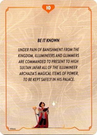 Reign of Jafar Lore Card (10 of 19)  [Reign of Jafar]