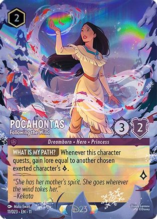 Pocahontas - Following the Wind (11) [D23 Promos] Holofoil-1