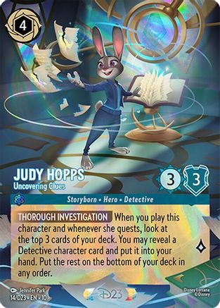Judy Hopps - Uncovering Clues (14) [D23 Promos] Holofoil