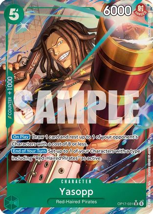 Yasopp (Alternate Art) (OP17-031) [The World's Strongest Warriors] Foil-1