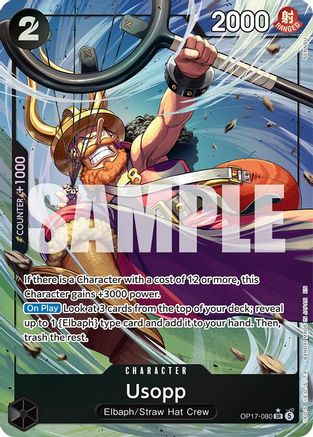 Usopp (Alternate Art) (OP17-080) [The World's Strongest Warriors] Foil-1