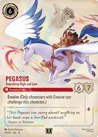 Pegasus - Searching High and Low (15) [Disney Lorcana Promo Cards] Holofoil-1