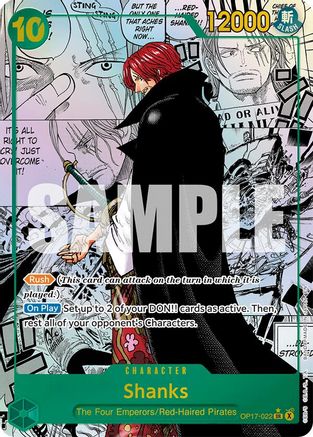 Shanks (022) (Manga) (OP17-022) [The World's Strongest Warriors] Foil-1