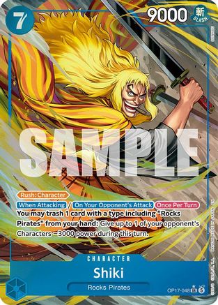 Shiki (048) (Alternate Art) (OP17-048) [The World's Strongest Warriors] Foil