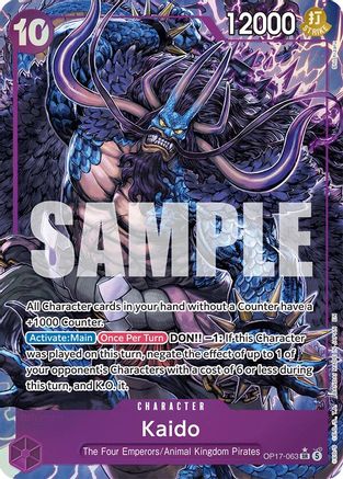 Kaido (063) (Alternate Art) (OP17-063) [The World's Strongest Warriors] Foil-1