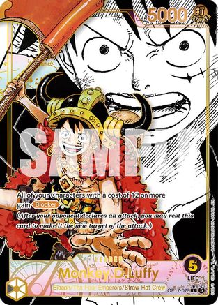 Monkey.D.Luffy (079) (Super Leader Alternate Art) (OP17-079) [The World's Strongest Warriors] Foil-1