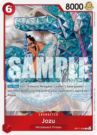 Jozu (OP17-008) [The World's Strongest Warriors] Foil