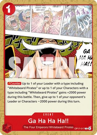 Ga Ha Ha Ha!! (OP17-017) [The World's Strongest Warriors]-1