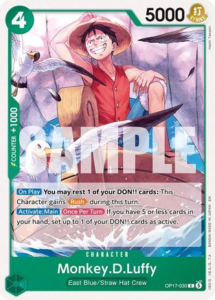 Monkey.D.Luffy (030) (OP17-030) [The World's Strongest Warriors]-1