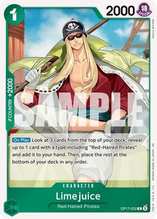 Limejuice (OP17-032) [The World's Strongest Warriors] Foil