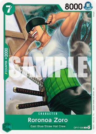 Roronoa Zoro (035) (OP17-035) [The World's Strongest Warriors]-1