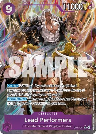 Lead Performers (Alternate Art) (OP17-061) [The World's Strongest Warriors] Foil