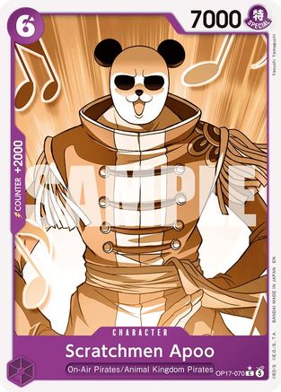 Scratchmen Apoo (Pandaman Art) (OP17-070) [The World's Strongest Warriors]-1